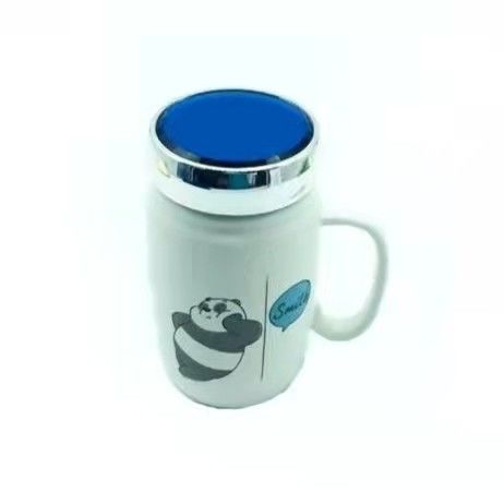 13.5cm Ceramic Drinking Mugs , Ceramic Thermal Coffee Mug With Animal Pattern