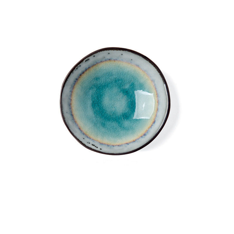 Ice Cracked Glaze Ceramic Side Dish Bowl 4.5 Inches