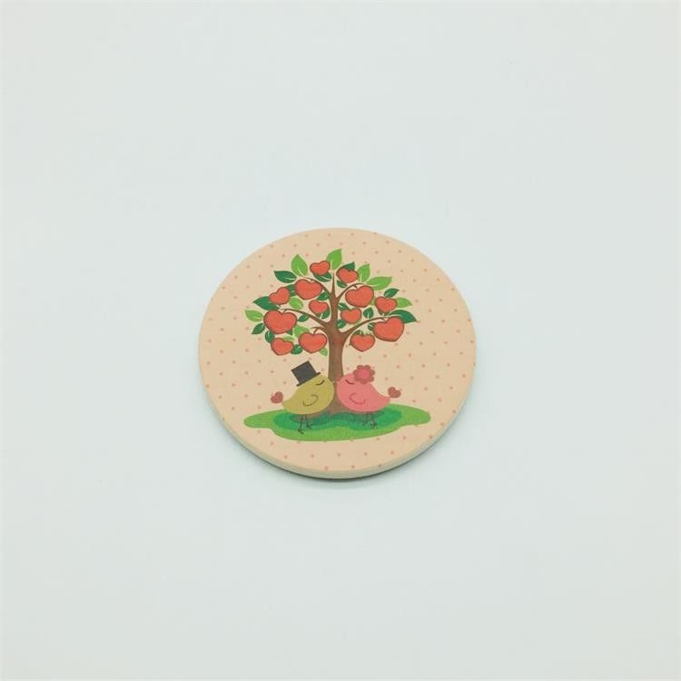 Cork Base Ceramic Absorbent Drink Coaster Non Slip