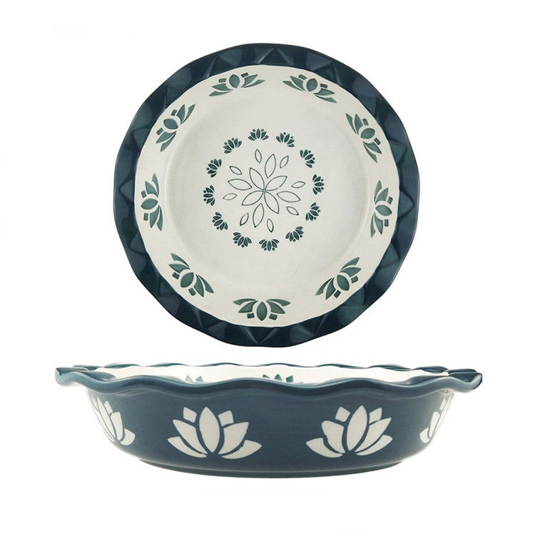 Earthenware Bakeware Round Baking Pan For Cake Pie
