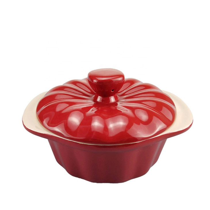 Pumpkin Shape Bread Baking Nordic Ceramic Casserole Set Keep Food Warm